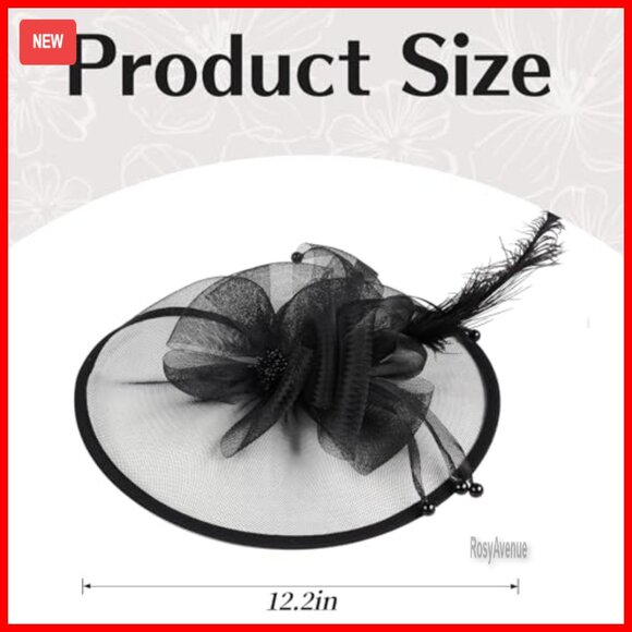 Vintage Fascinator Hat Set with Feathers Lace Gloves Pearl Jewelry main image 7